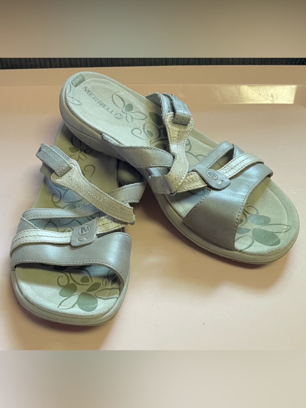 MERELL aluminum womens select grip hiking sandals gray size 11 Gorpcore nature